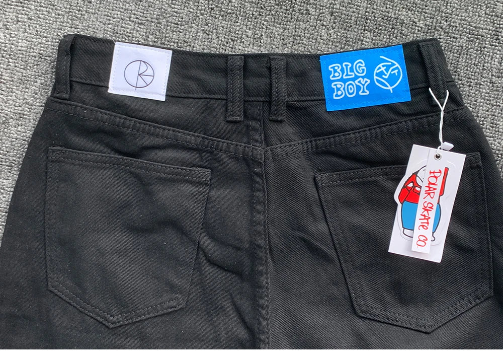 Y2K Embroidered Baggy Jeans For Women High Waist Denim Blue