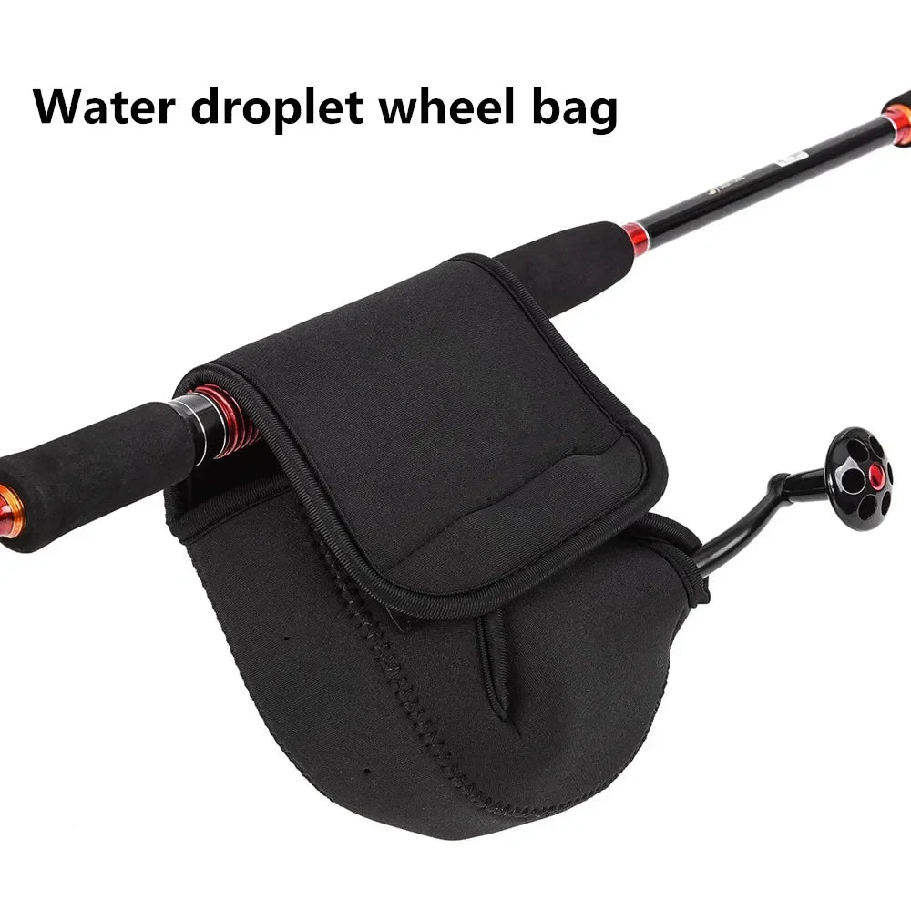 S/M/L Spinning Fishing Reel Cover Neoprene Wheel Protective Case Waterproof Reel Bag Storage Water Drop Wheel Package Outdoor