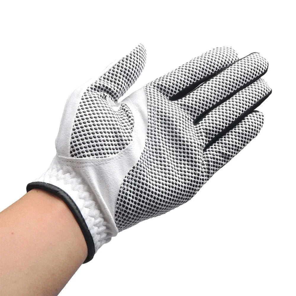 PGM Golf Gloves,Men's Left/Right Hand Anti-slip Particles Wear-resistant Gloves,Microfiber Cloth Golf Gloves ST017