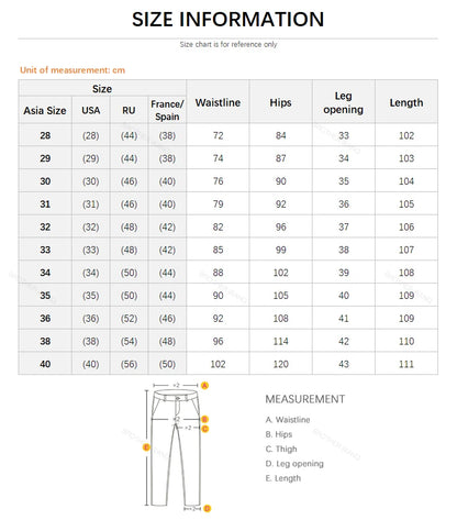 Men's Slim Jeans Denim Pants With Stretch Light Blue