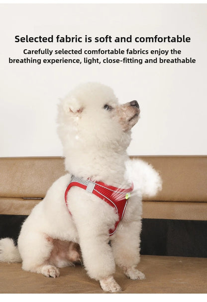 Cat Harness Vest Leash Set Adjustable Reflective Soft