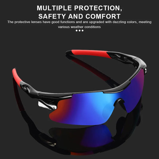 Sports Men Sunglasses Road Bicycle Glasses Mountain Cycling Riding Protection Goggles Eyewear Mtb Bike Sun Glasses