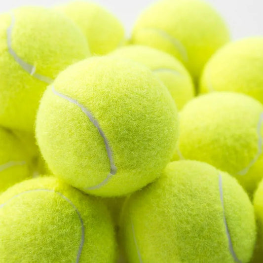 3pcs Professional Rubber Tennis Ball High Resilience Tennis Practice Ball for School Club Competition Training Exercises
