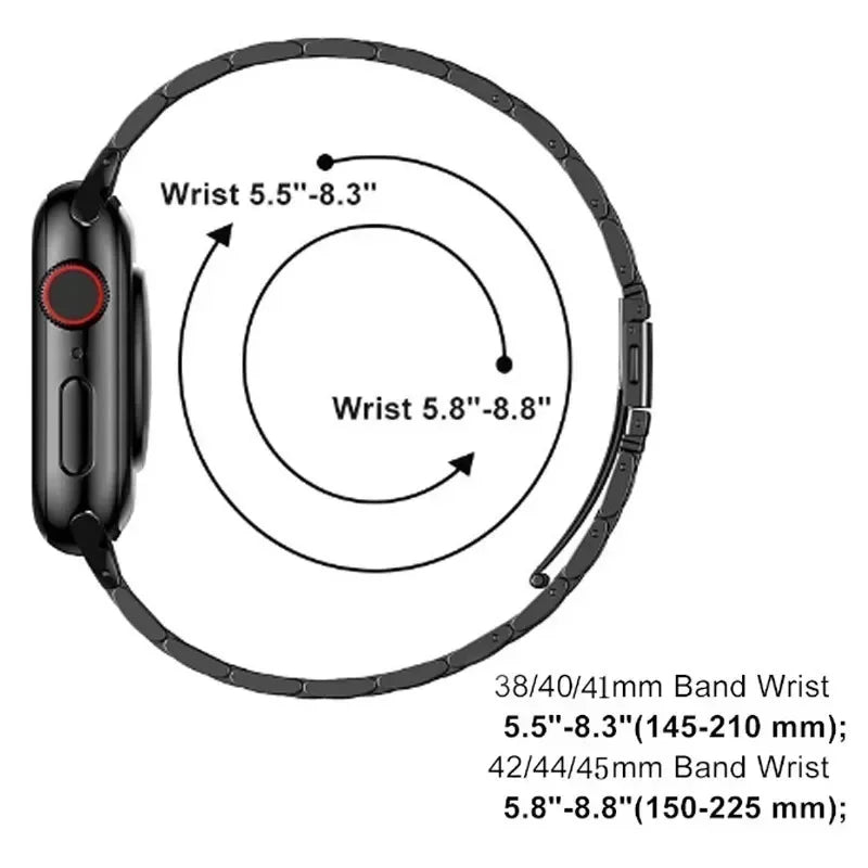 Adjustable Metal Bracelet Band for Apple Watch