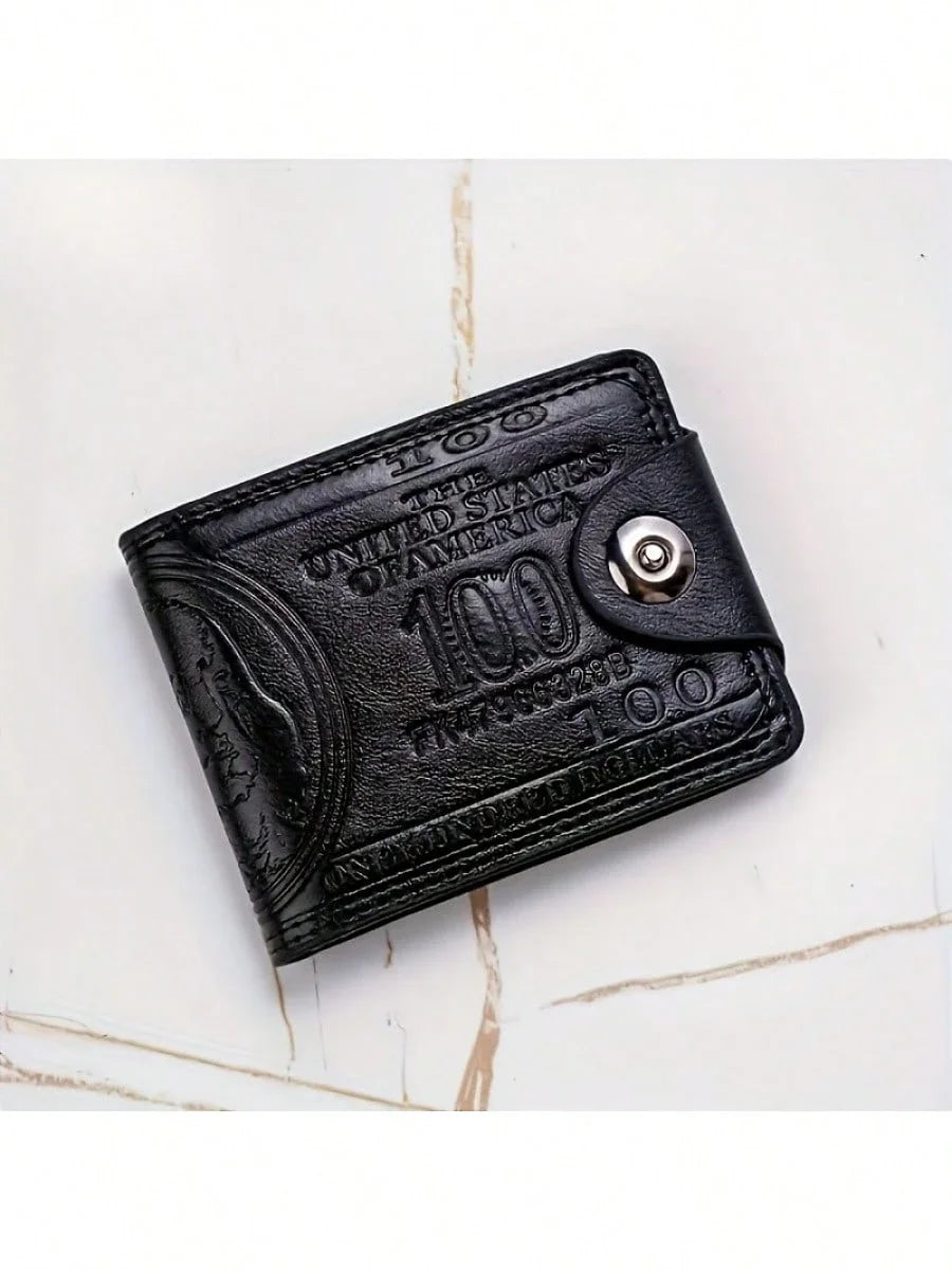 Large Capacity Men’s Leather Wallet – Fashion Card & Money Holder