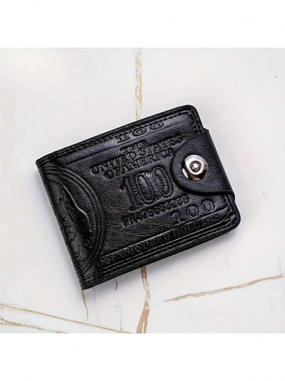 Large Capacity Men’s Leather Wallet – Fashion Card & Money Holder