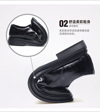 Men's Leather Formal Shoes, Genuine Leather Upper, Spring Autumn
