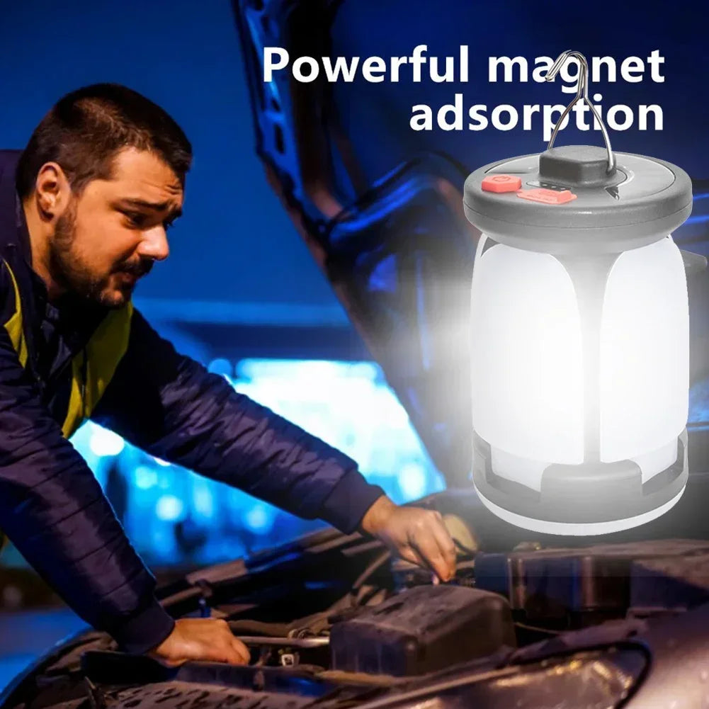 LED Camping Lantern Solar USB Rechargeable Emergency Outdoor Portable Lantern