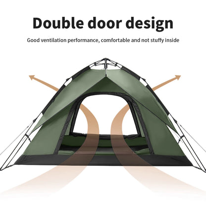 One Touch Automatic Roof Top Tent 180x210 cm 3 To 4 Person Double Door