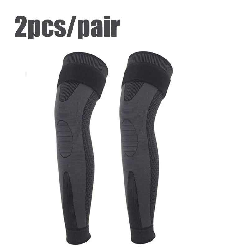 1/2 Pcs Compression Knee Pads Support Lengthen Stripe Sport Sleeve Arthritis Joint Pain Protector Elastic Kneepad Brace
