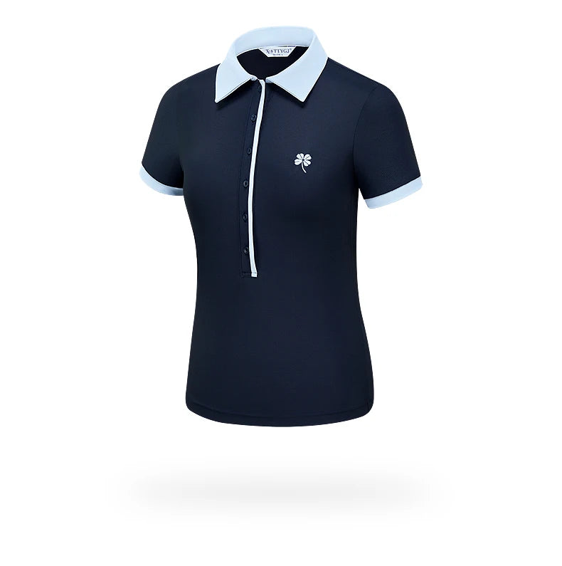 TTYGJ 2025 New Golf Women's Short-sleeved Shirt Quick-drying Breathable Polo Top Lady A-lined Golf Skirt Anti-exposure Skorts