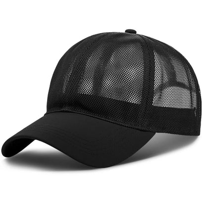 Unisex Polyester Mesh Baseball Cap Quick Dry Sun Protection Adjustable Hat