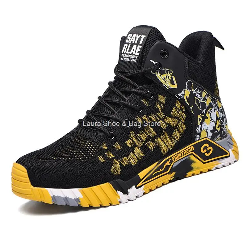 High Top Safety Shoes Men Steel Toe Work Shoes Men Women Work Safety Boots Anti Smash Safety Indestructible Work Boot Breathable