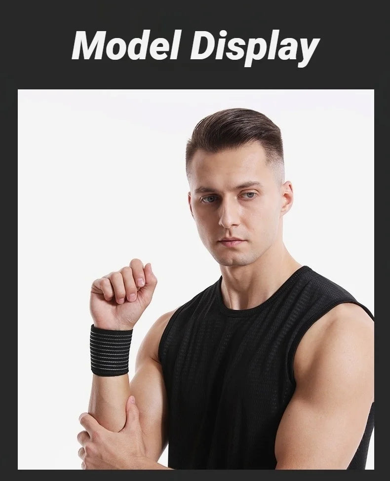 Adjustable Elastic Bandage Hand Sport Wristband Gym Support Wrist Brace Wrap Carpal Tunnel Sports Fitness Bracers Strap Stretchy