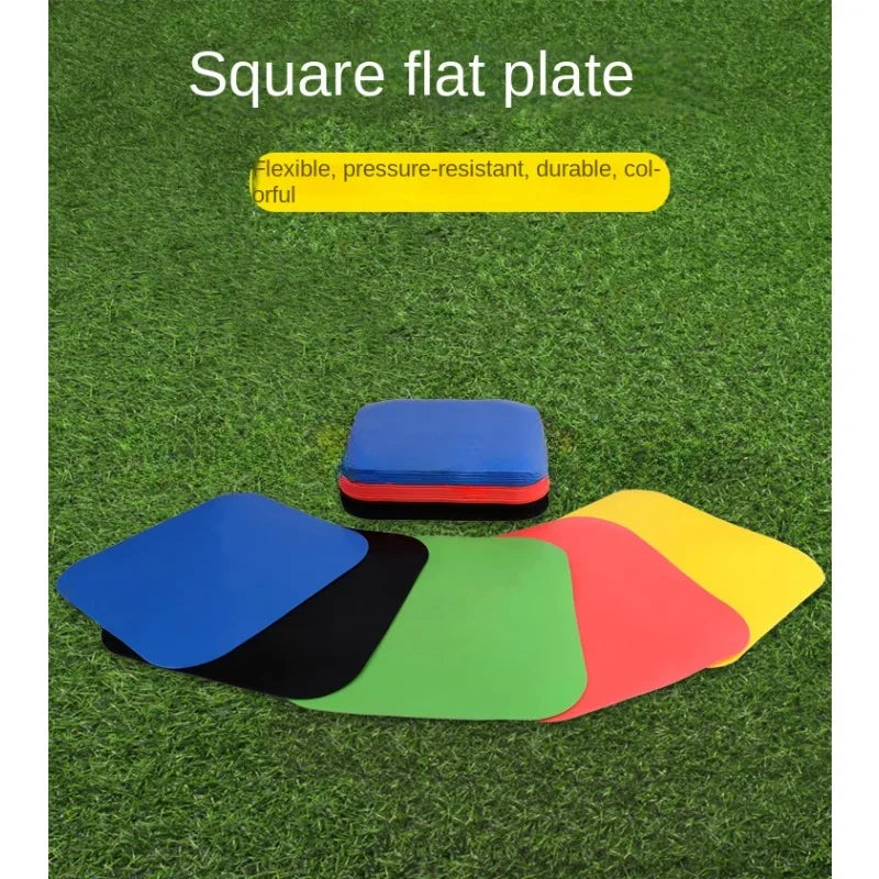 23cm Soccer Square Flat Cones Marker Discs High Quality Football Basketball Training Aids Sports Training Equipment Accessories