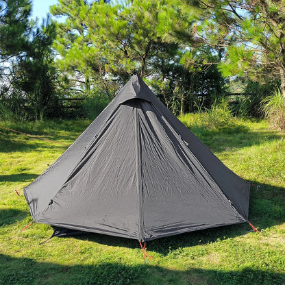 Hot Tent With Chimney Window Ultralight Double Layer Tipi Teepee 1 Person