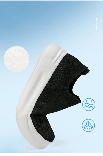 Mesh Breathable Walking Shoes Cotton Casual Sneakers