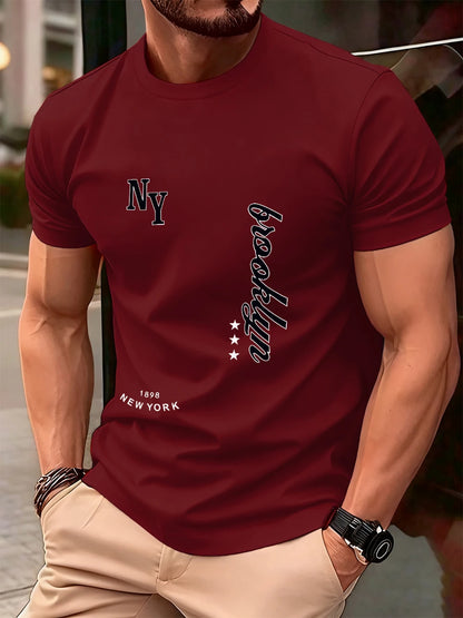 Men's Cotton T-Shirt Short Sleeve O-Neck Oversized Fit