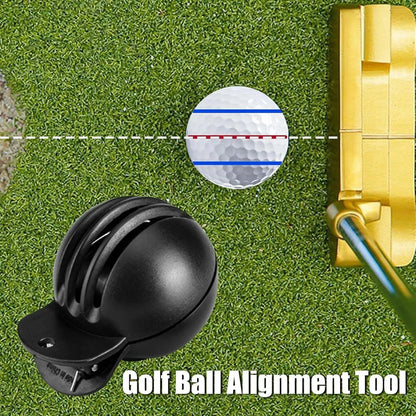 Golf Ball Alignment Tool Fade-Resistant With Two Stamp Markers