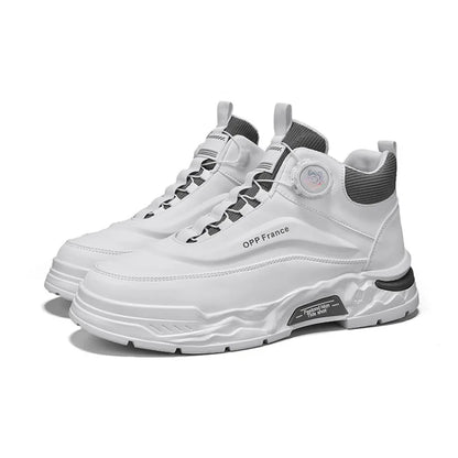 Mens Mesh Breathable Thick Sole Casual Shoes Lace Up