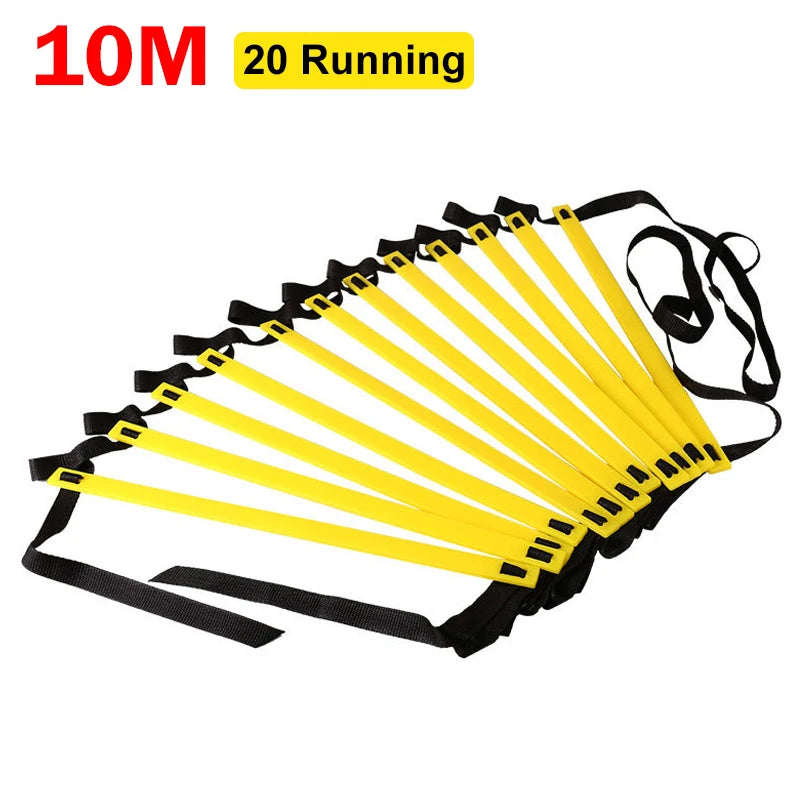 Agility Ladder Nylon Straps Soccer Football Speed Training Ladder Equipment Sports Fitness Running Warm-Up Training Ladder Tool