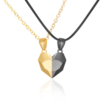 Heart ECG Pendant Necklace Stainless Steel And Zinc Alloy