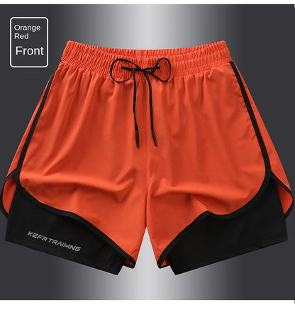 Unisex Polyester Sports Shorts S-5XL Double Layered