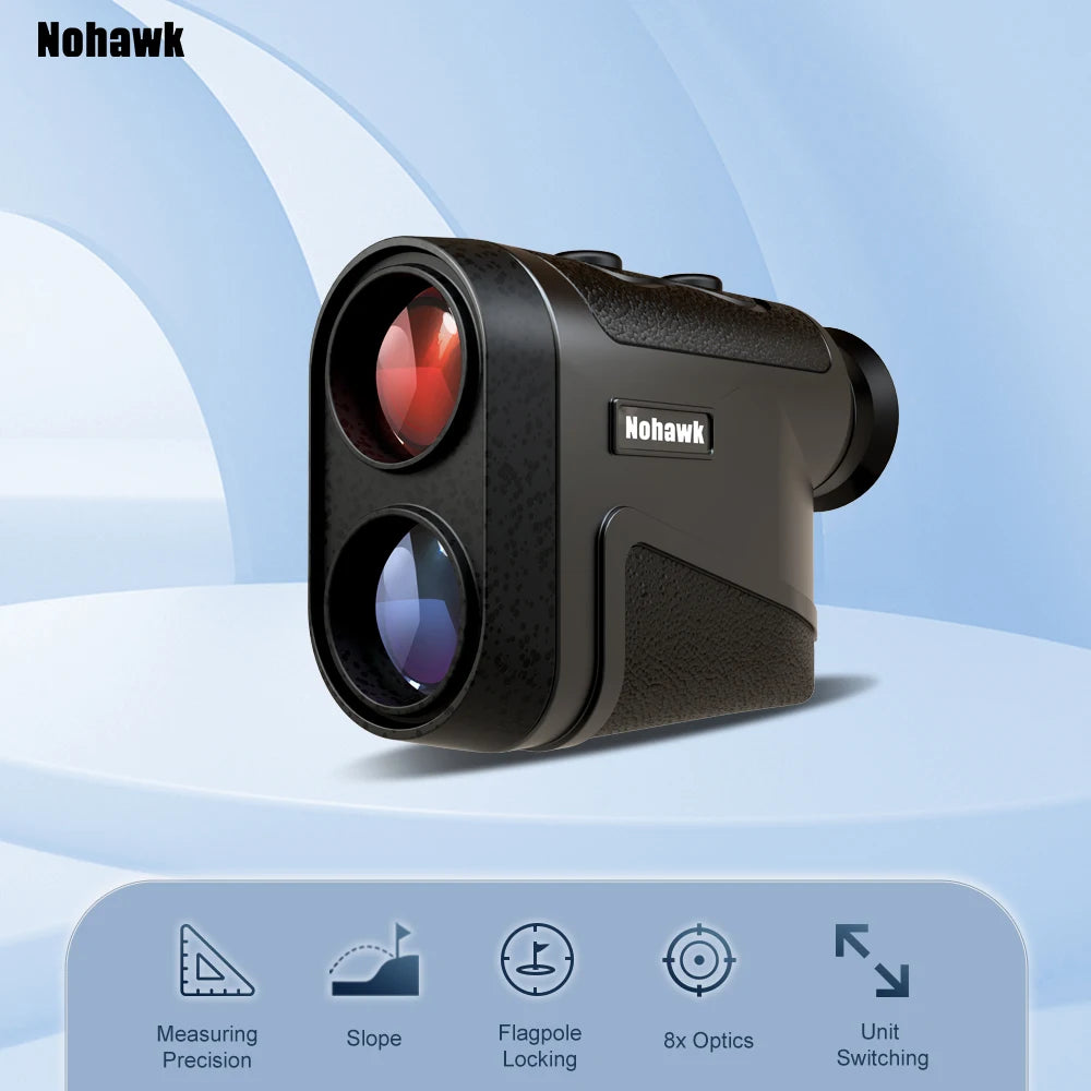 Nohawk Multifunctional Mini Golf Laser Range Finder For Hunting with Slope Compensation Rangefinder Construction Monocular