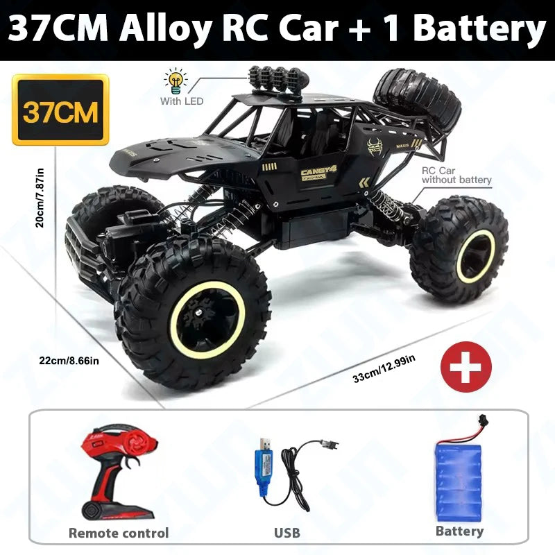 ZWN 1:12 / 1:16 4WD Remote Control Car With Led Lights 2.4G Radio RC  Cars Off-Road 4x4 Control Trucks Toys Gifts for Children
