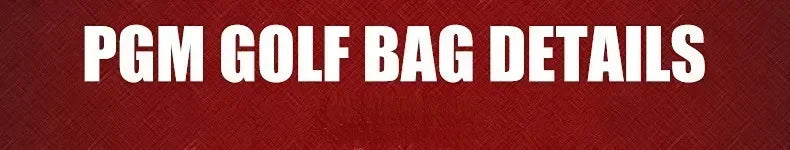 PGM  Waterproof Nylon Golf Gun Bag Protable Sunday Bag for 4~5pcs Golf Clubs Lightweight Golf Caddie Aviation Bag QIAB010