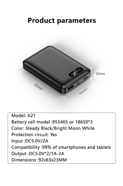 30000mAh Li-Polymer Portable Power Bank With LED Digital Display