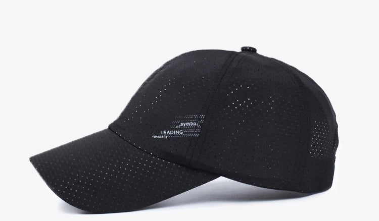 Quick Dry Baseball Cap Outdoor Sports Mesh Breathable Hat For Men Portable Hiking Fishing Sunbonnet Golf Adjustable Cap