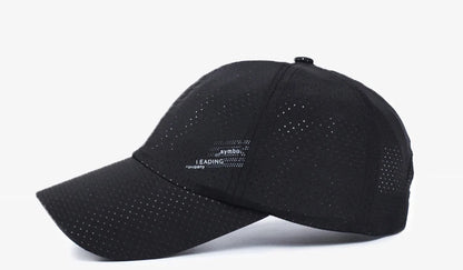 Quick Dry Baseball Cap, Polyester, Adjustable, Outdoor Mesh Hat