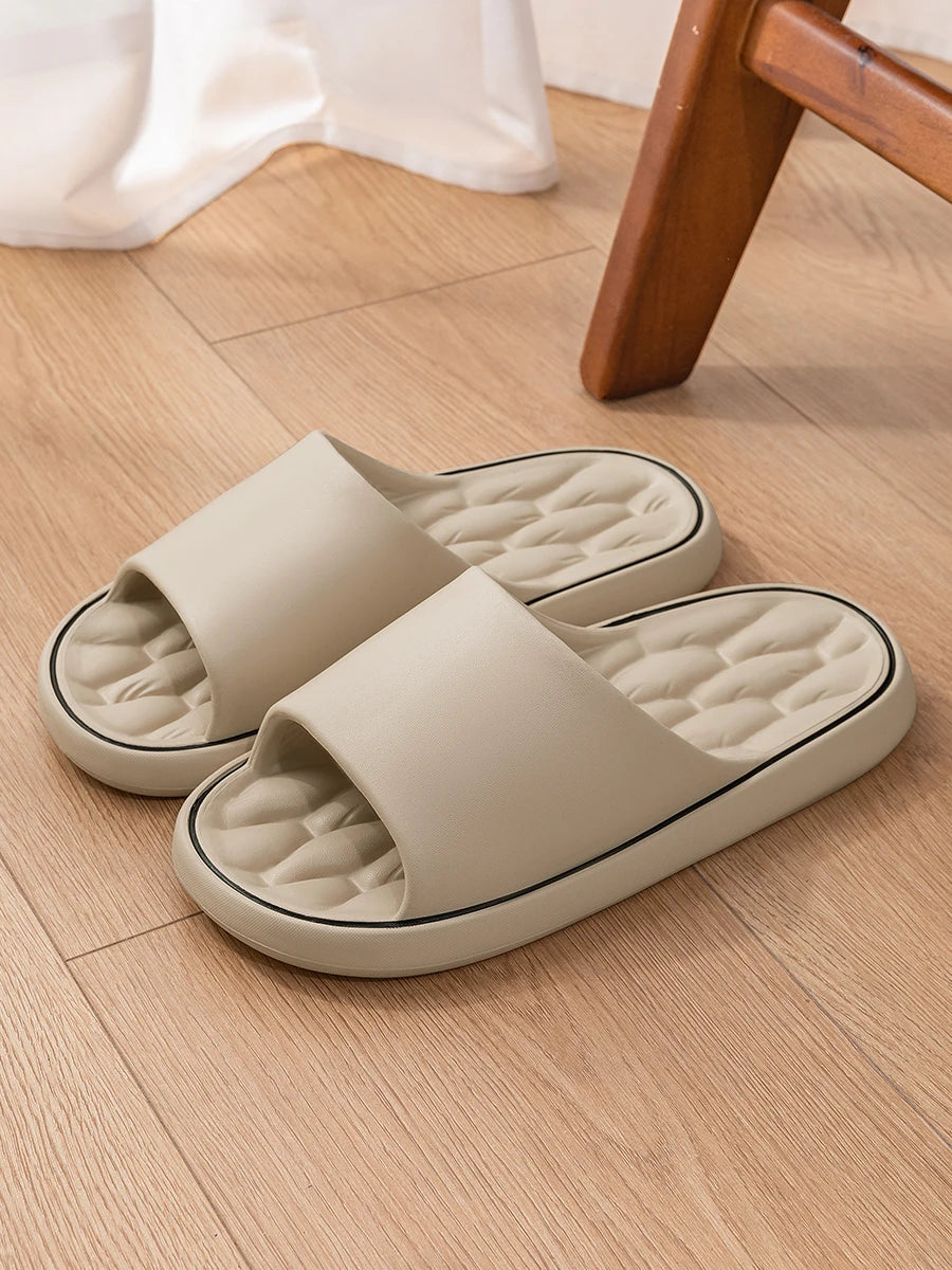 TZLDN Summer Women Home Slippers Beach Flat Fold Sandals Soft Comfortable Non-Slip Slides Indoor Outdoor Men Bathroom Flip Flops