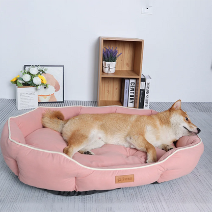 Corduroy Pet Sofa Bed For Large Dogs Winter Sleeping Cushion