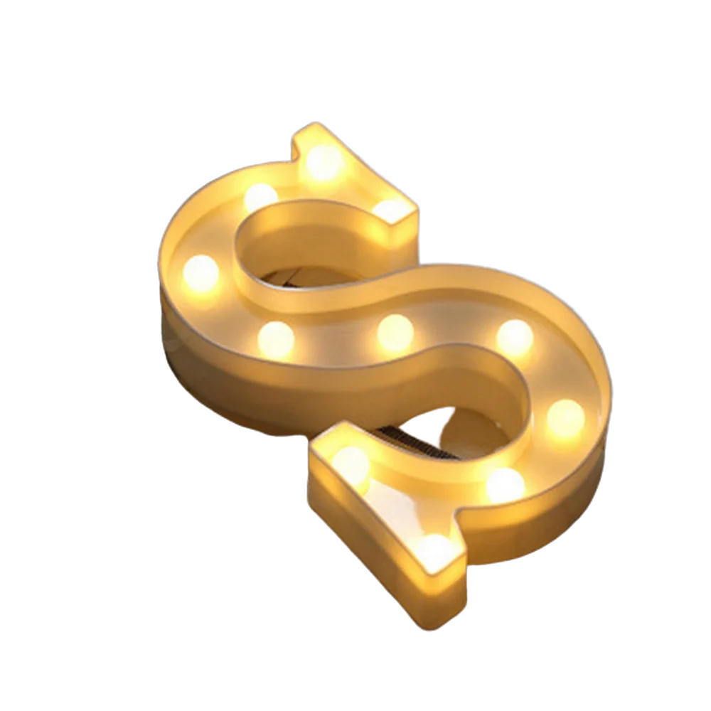 LED Letter and Number Light Set PVC Warm White Decor