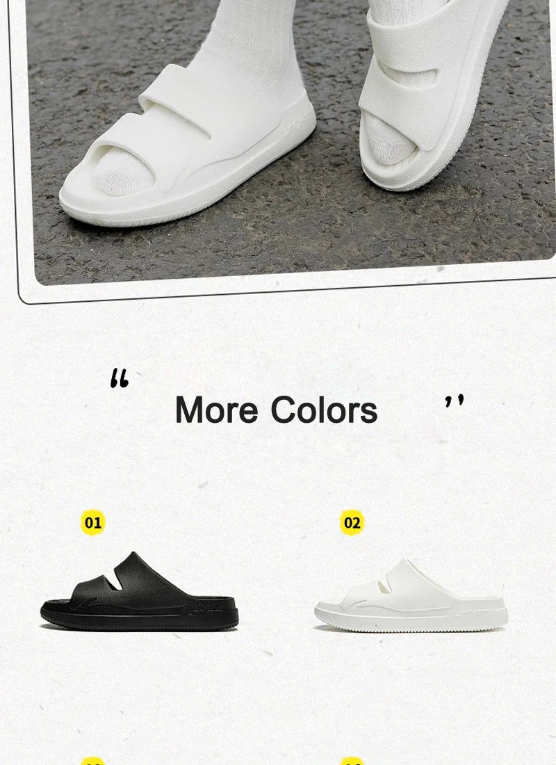 Li-Ning Unisex SOFT CLAP Slippers COMFOAM Rebound Breathable Lightweight LiNing Men Women Stylish Sandals AGAV017