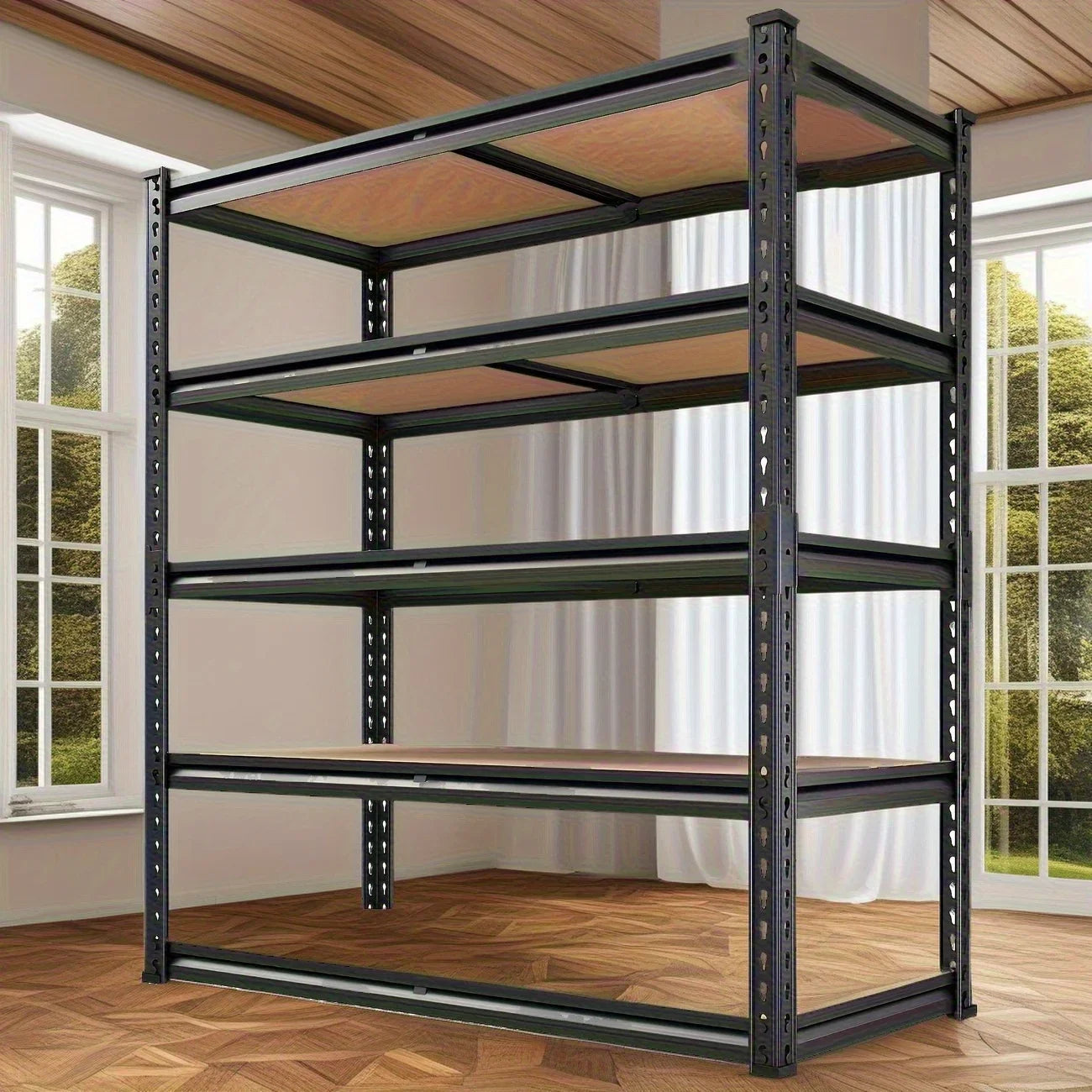 2000 lbs Heavy Duty Storage Shelving Unit 5-Tier Adjustable Metal Rack Easy Assembly Garage Warehouse Organization