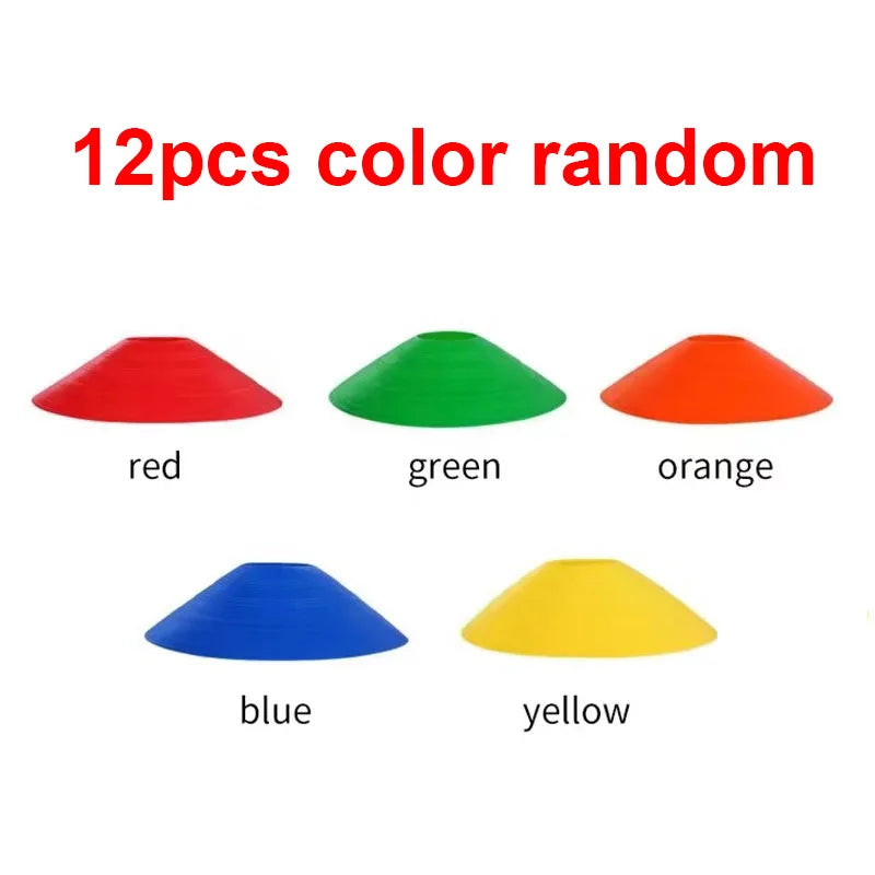 12pcs Obstacle Avoidance Sports Children's Football Roller Skating Training Equipment Professional Pan Cone Agile Sports Props