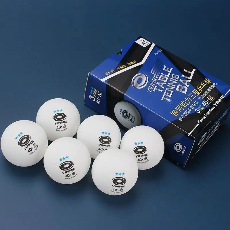 YINHE Seamless 3-star Table Tennis Balls, New Material 40+, Boli Blue 3-star, for Professional Training and Competitions