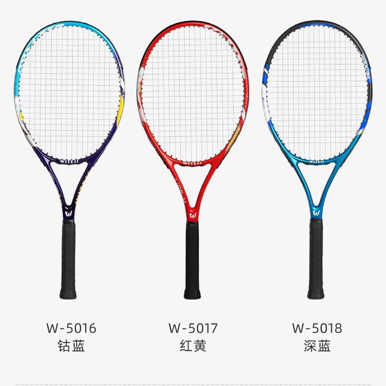 Full Carbon & Carbon Aluminum Integrated Tennis Racket Single Beginner Tennis College Student