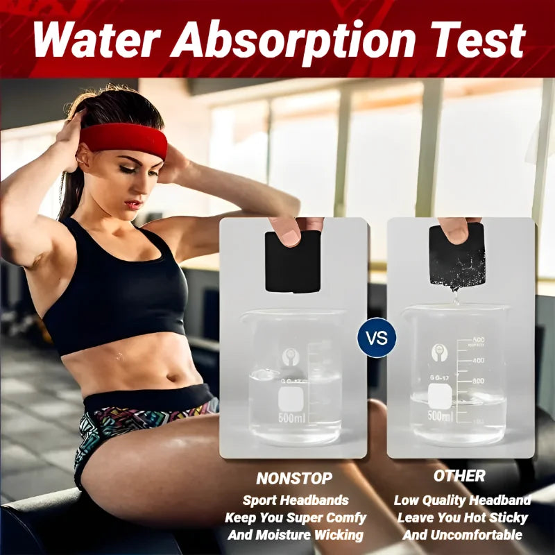 Outdoor Sweat Sports  Elastic Cotton Hairband Fashion Headbands For Women Men Solid Running Fitness Yoga Hair Bands Stretch