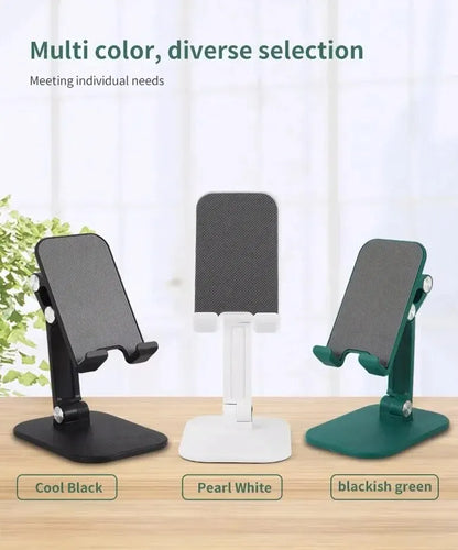 Adjustable Desktop Phone and Tablet Holder, Foldable and Portable Stand