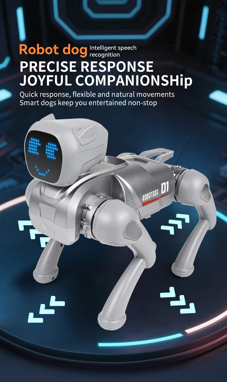 New model robot dog, intelligent remote control, children's remote control toy, stunt mechanical pet dog, children's gift