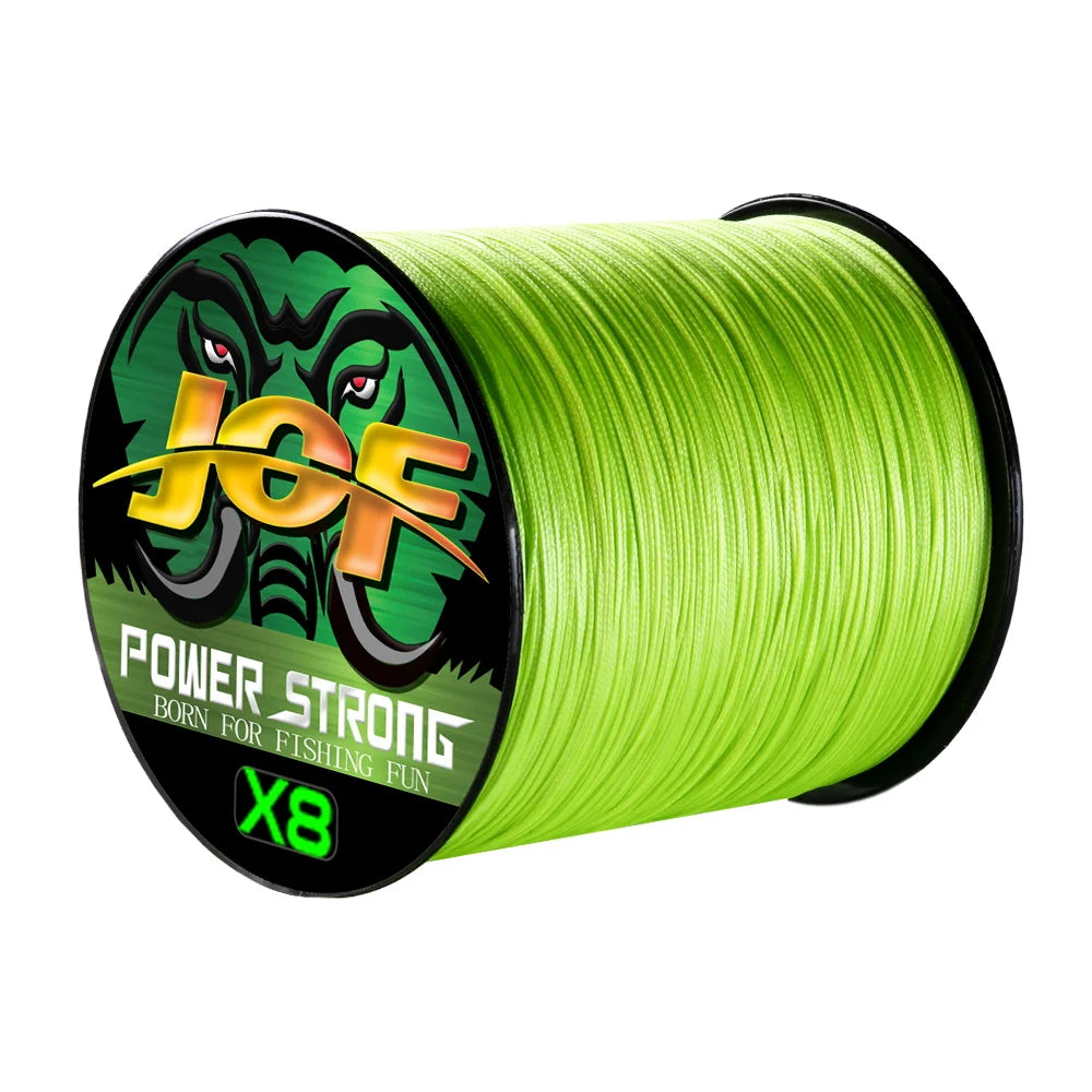 JOF 4 Strands Fishing Line 300/100M Braided PE Fishing Strong Fishing Line Multifilament Durable Fishing Line Tool