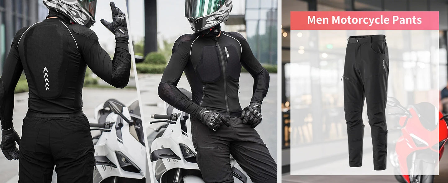 WOSAWE Motorcycle Jacket Full Body Armor Protection Jackets Motocross Racing Clothing Moto Riding Protectors CE Certification