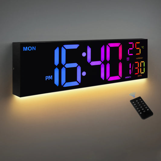 16" Modern LED Wall Clock