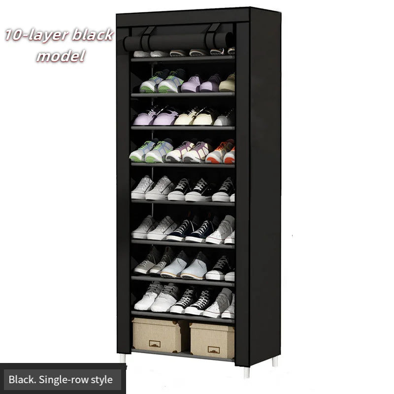 Shoe rack simple multi-layer door shoe cabinet dustproof cloth cover home economical rental house storage dustproof cover shoe r