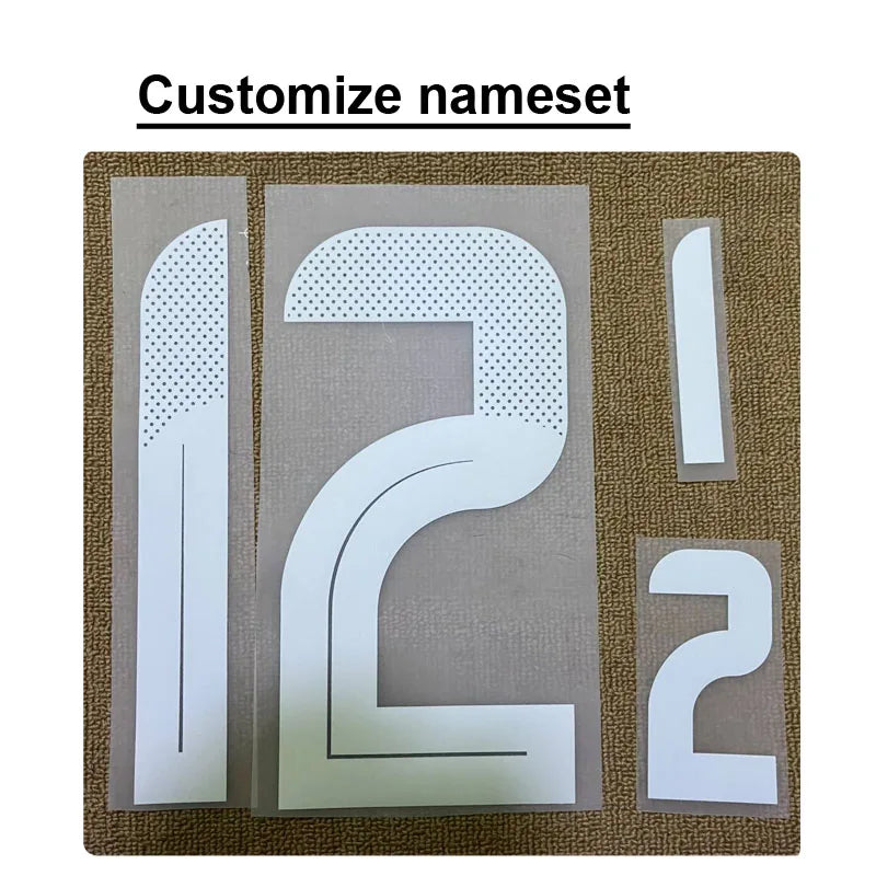 Retro Soccer Nameset #10 SUPER STAR Printing CUSTOMIZE NAME NUMBER Heat Transfer Soccer Patch Badge