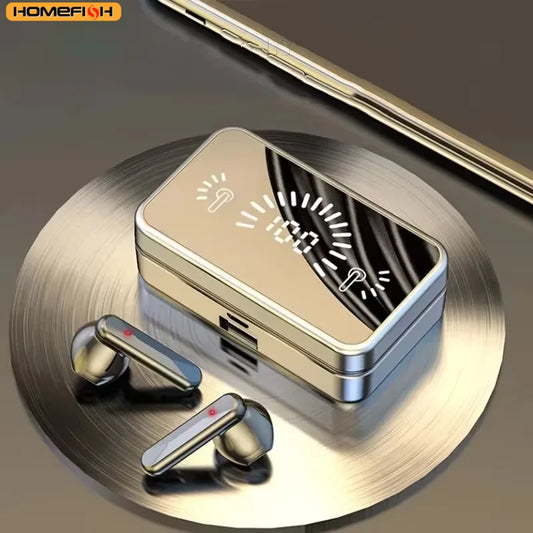 S20 Bluetooth Earphone Headphones Mirror Wireless Stereo Headset  with Digital DisplayTouch Control Sports Earbuds for Gaming